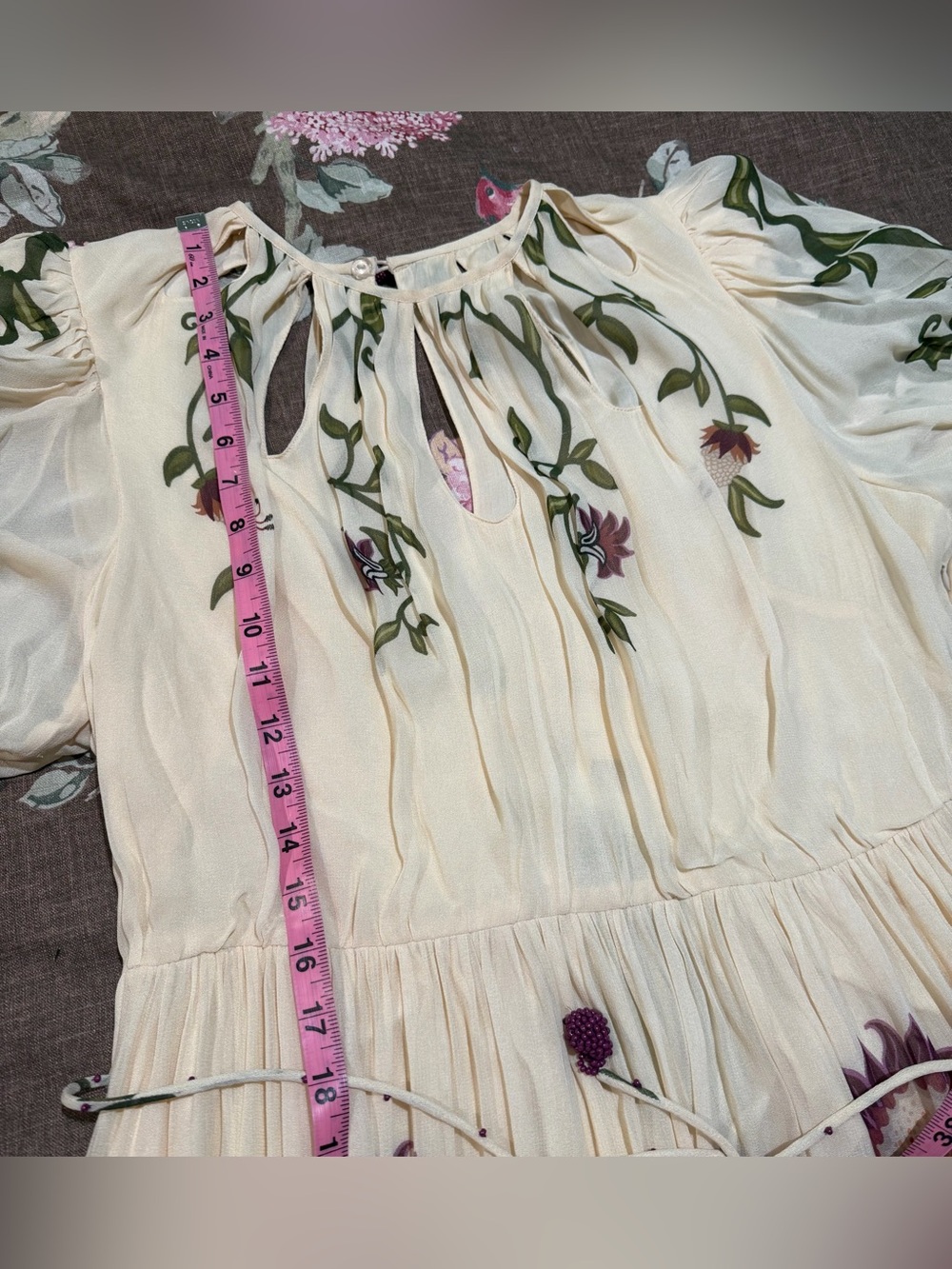 FARM Rio Romantic Nature Long Sleeve Maxi Dress - Picture 13 of 13